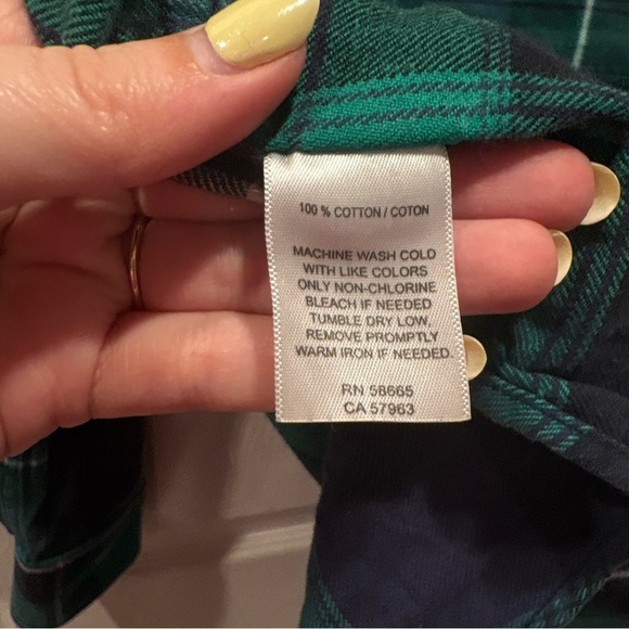 Green and Blue 14th & Union Button Up Flannel - Size XL - Picture 6 of 7